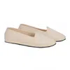 Vibi Venezia Women's Classic Cotton Furlana In Ecru In White