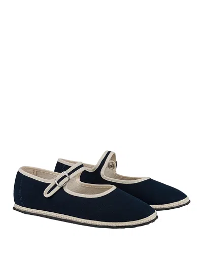 VIBI VENEZIA VIBI VENEZIA WOMEN'S CLASSIC COTTON MARY JANE FLATS