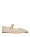 VIBI VENEZIA VIBI VENEZIA WOMEN'S CLASSIC LINEN MARY JANE FLATS