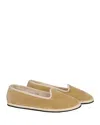 Vibi Venezia 10mm Palude Velvet Slippers In Beige