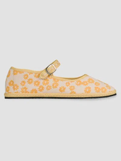 Vibi Venezia Cotton Mary Janes Ada In Neutral