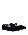 Vibi Venezia Mary Jane-loafer Aus Samt In Navy