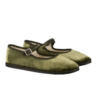 Vibi Venezia Women's Mary Jane Silk Velvet Shoe In Ofelia In Multi