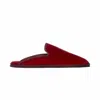 Vibi Venezia 10mm Sabot Cherry Velvet Mules In Red