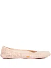 Vibram Vi-b Five-toe Mesh Ballet Flats In Neutral