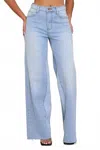 Vibrant M.i.u Danielle Wide Legs Denim Jeans In Blue In Blue