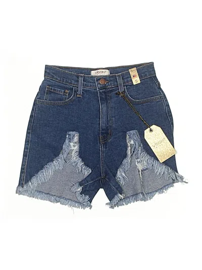 Pre-owned Vibrant M.i.u Denim Shorts In Blue