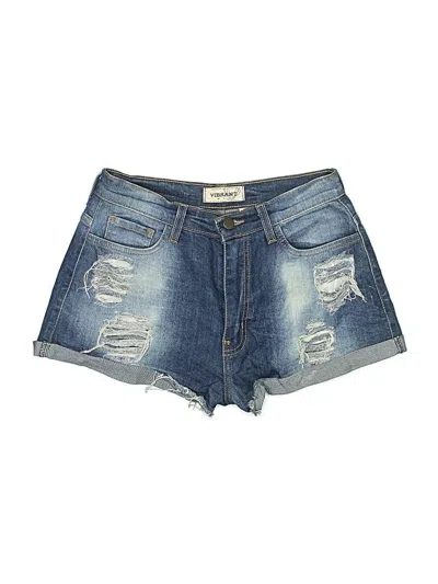 Pre-owned Vibrant M.i.u Denim Shorts In Blue