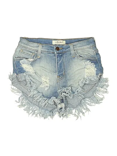 Pre-owned Vibrant M.i.u Denim Shorts In Blue