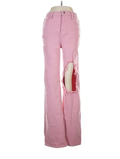 Pre-owned Vibrant M.i.u Jeans In Pink