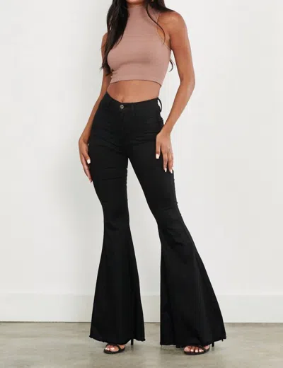 Vibrant M.i.u Out And About Flare Pants In Black