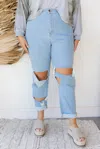 Vibrant M.i.u Self Love Jeans In Denim In Multi