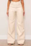 Vibrant M.i.u Vegan Leather Wide With Pearl In White In Multi