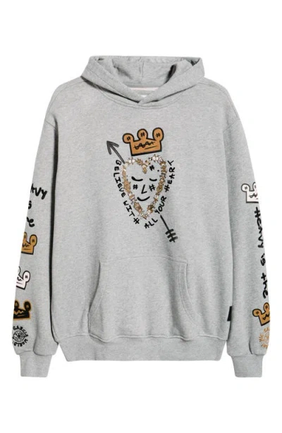 Vic Garcia World Heavy Is The Crown Graphic Hoodie In Gray