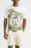 Vic Garcia World Love Flower Graphic T-shirt
