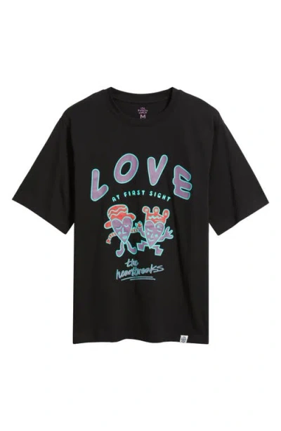 Vic Garcia World Love Together Again Graphic T-shirt In Black
