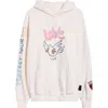 Vic Garcia World Sweet Bird Graphic Cotton Pullover Hoodie In White