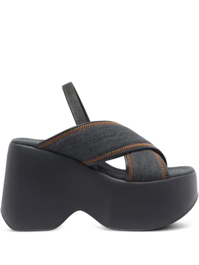 VIC MATIE 100MM DENIM SANDALS