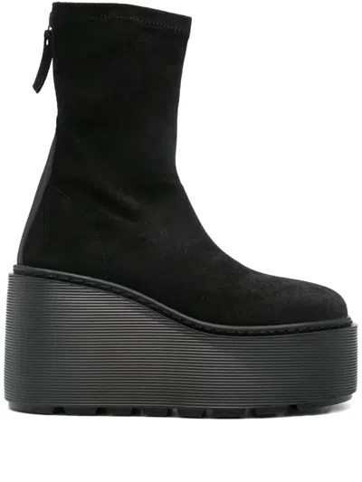 VIC MATIE 100MM STRIPY PLATFORM BOOTS