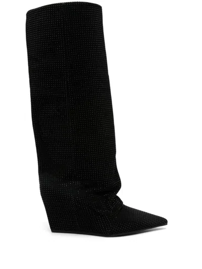Vic Matie 100mm Stud-detailed Boots In Black