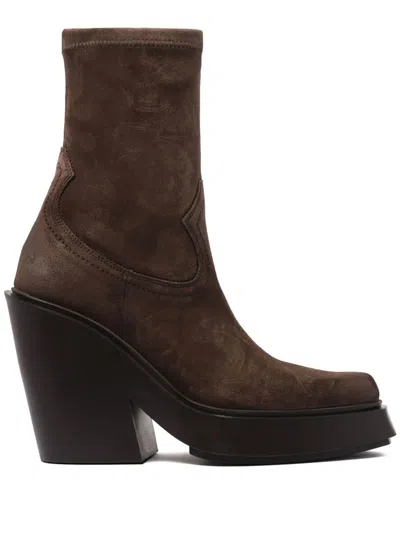 Vic Matie Block-heel 115mm Pointed-toe Boots In Nero