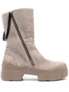Vic Matie Taupe Brown Calf Suede Roccia Boots In Brown