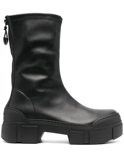 Vic Matie 50mm Leather Ankle Boots In Black