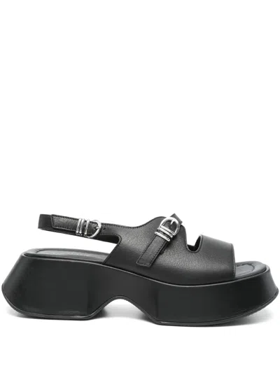 Vic Matie 50mm Mini Yoko Sandals In Black