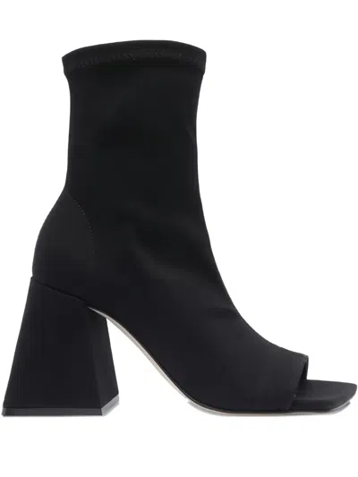 Vic Matie 90mm Suede Ankle Boots In Black
