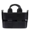 Vic Matie Leather Black Handbag In Black