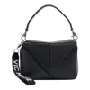 Vic Matie Rochelle Geometric Shoulder Bag In Black