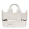 Vic Matie Leather Handbag In White