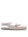 Vic Matie Ballerina Shoes Square Closed Chanel In Nappa Color Bone In Bone