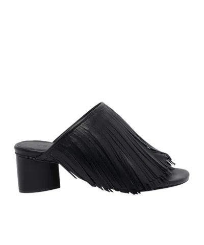 Vic Matie Tassel High-heeled Sandals In Black