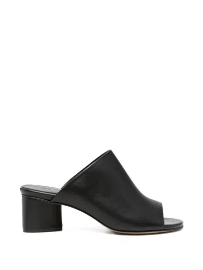 Vic Matie Baron Leather Sandals In Black