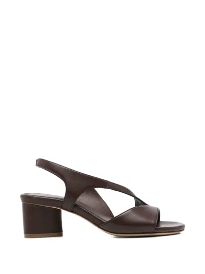 Vic Matie Baron Slingback Sandals In Brown