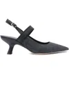 Vic Matie Pointed Toe High Heel Sandals In Black