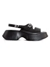Vic Matie 50mm Mini Yoko Sandals In Black