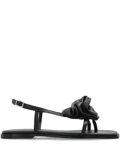 Vic Matie Black Open Sandals