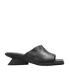 Vic Matie Block Heel Mules In Black