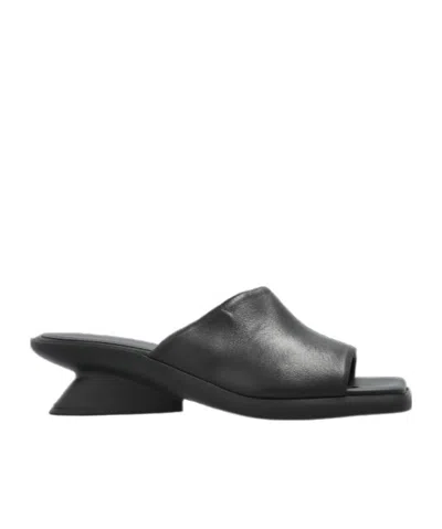 Vic Matie Block Heel Mules In Black