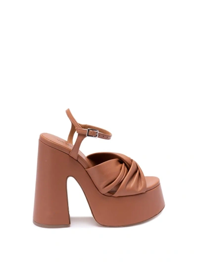 Vic Matie `bonbon` Sandals In Brown
