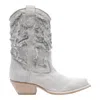Vic Matie Denim 305 Texan Ankle Boots In Grey Fabric In Grey