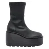 Vic Matie Fiction 101 High Heels Ankle Boots In Black Leather In Black