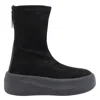 Vic Matie Stretch-fabric Platform Trainers In Black