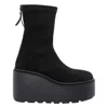 Vic Matie 100mm Stripy Platform Boots In Black