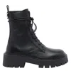Vic Matie Round Toe Ankle Boots In Black