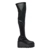 Vic Matie Davidson 101 High Heels Boots In Black Leather In Black