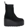 Vic Matie Round-toe Ankle Boots In Black