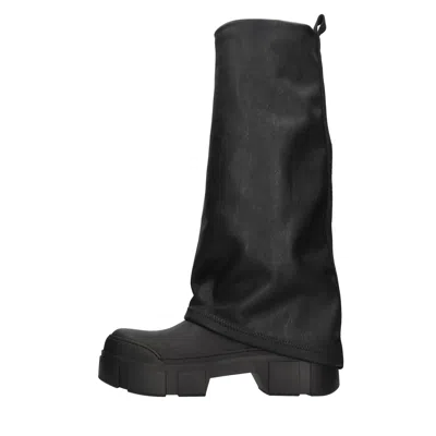 Vic Matie Black Leather Davidson Boots